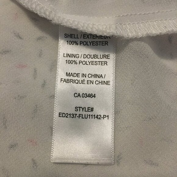 Flutter Cap Sleeve Party Cake Sprinkle Pleated Blouse - Picture 9 of 16